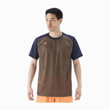 Yonex Sport-Tshirt Practice Colourblock 16745 (100% Polyester) 2025 olivebraun Herren